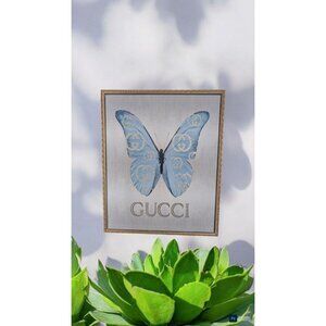 Fashion Inspired Blue Butterfly Wall Art (New)